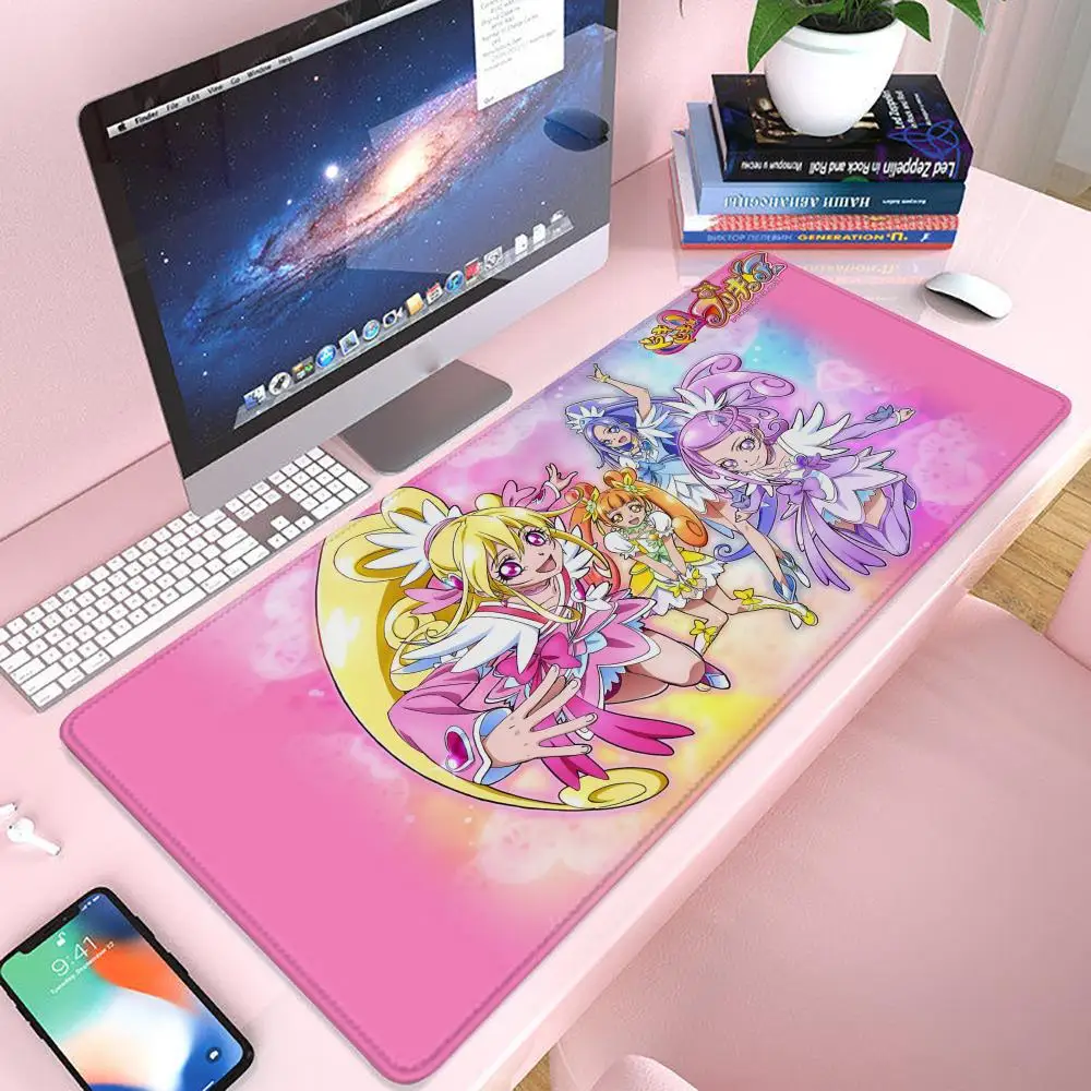 Pretty Cure Mouse Pad Gaming 900×400 Mousepad Gamer Xxl Mouse Mat Offices Accessories Keyboard Long Pad Computer Desk Mat