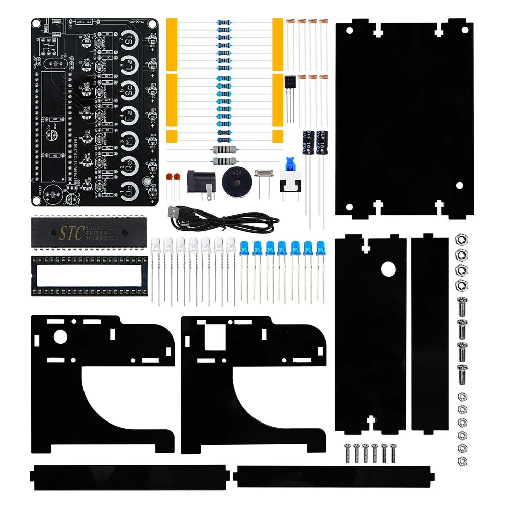Picture 5: DIY Stringless Laser Electronic Keyboard Kit Microcontroller Soldering Practice Component DC5V with Power Cord