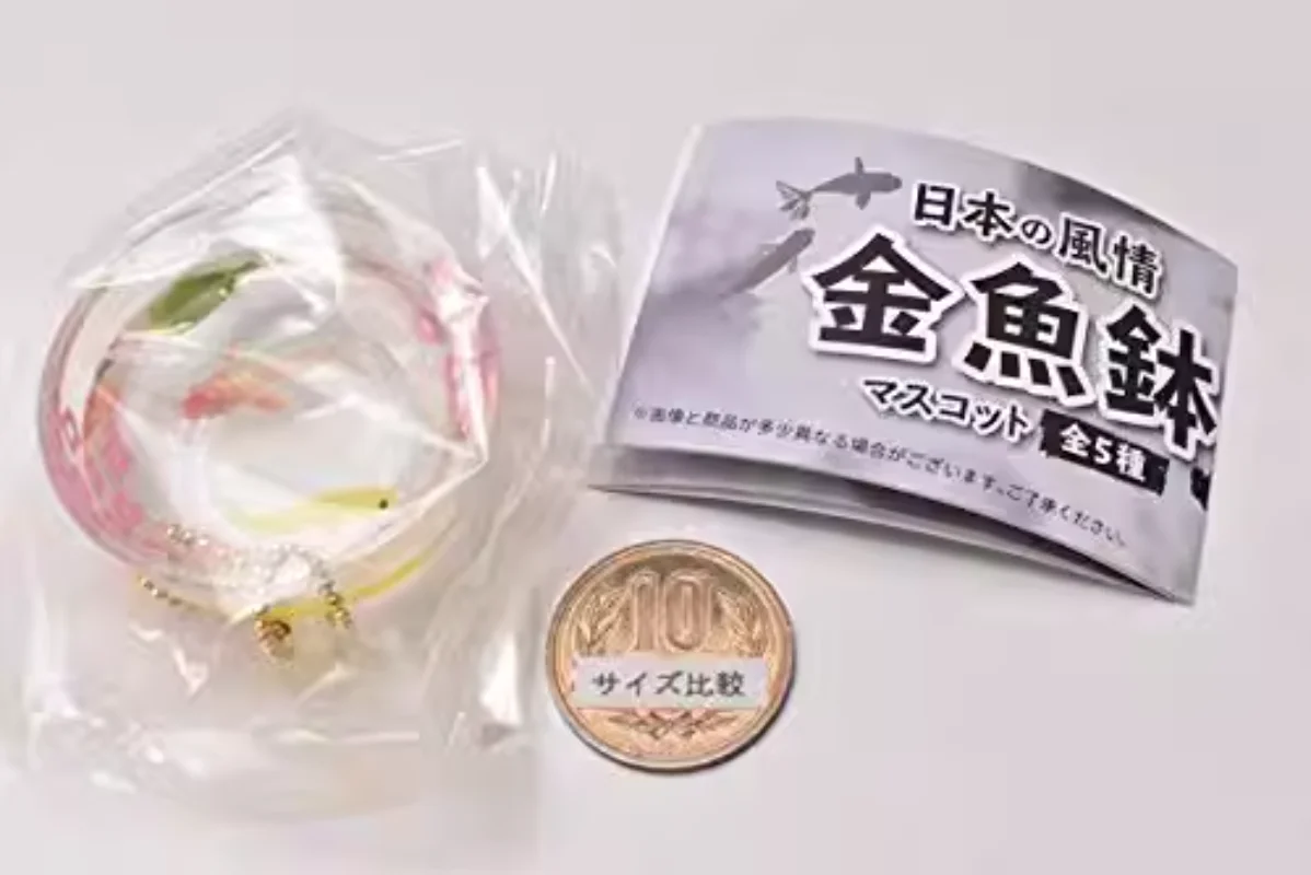 Toys Spirits Japan Gashapon Figure Kawaii Cute Gacha Goldfish Bowl Keychain Figurine Miniature Capsule Anime Accessories