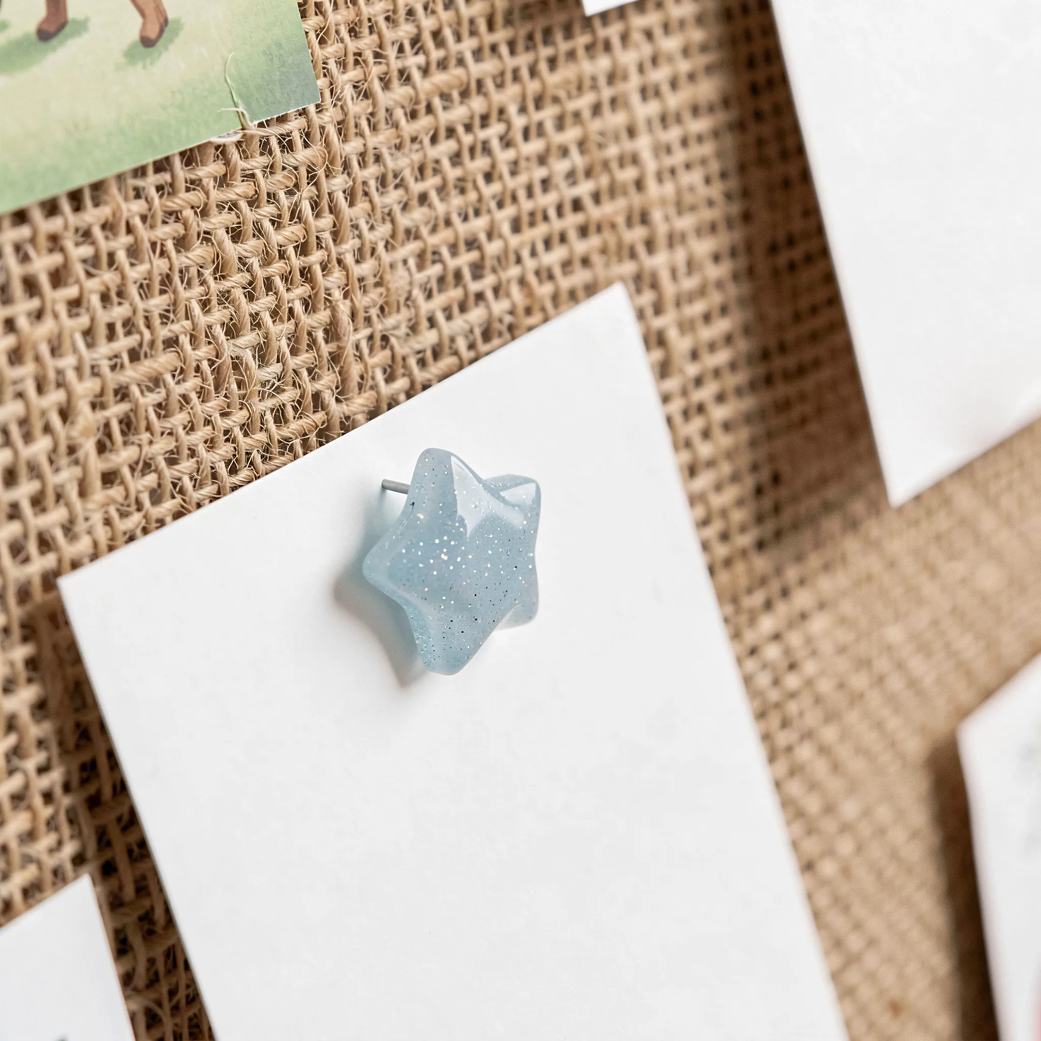 Five Pointed Star Thumbtacks Decorative Metal Push Pins for Notice Board Corkboard Wall Art Craft Projects Silver Gold