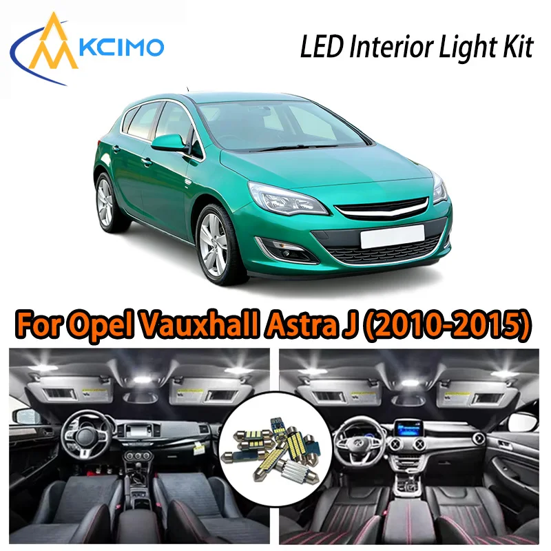 

KCIMO For Opel Vauxhall Astra J (2010-2015) Premium LED Interior Kit - 2 Colors , Quick Installation, Long-Lasting