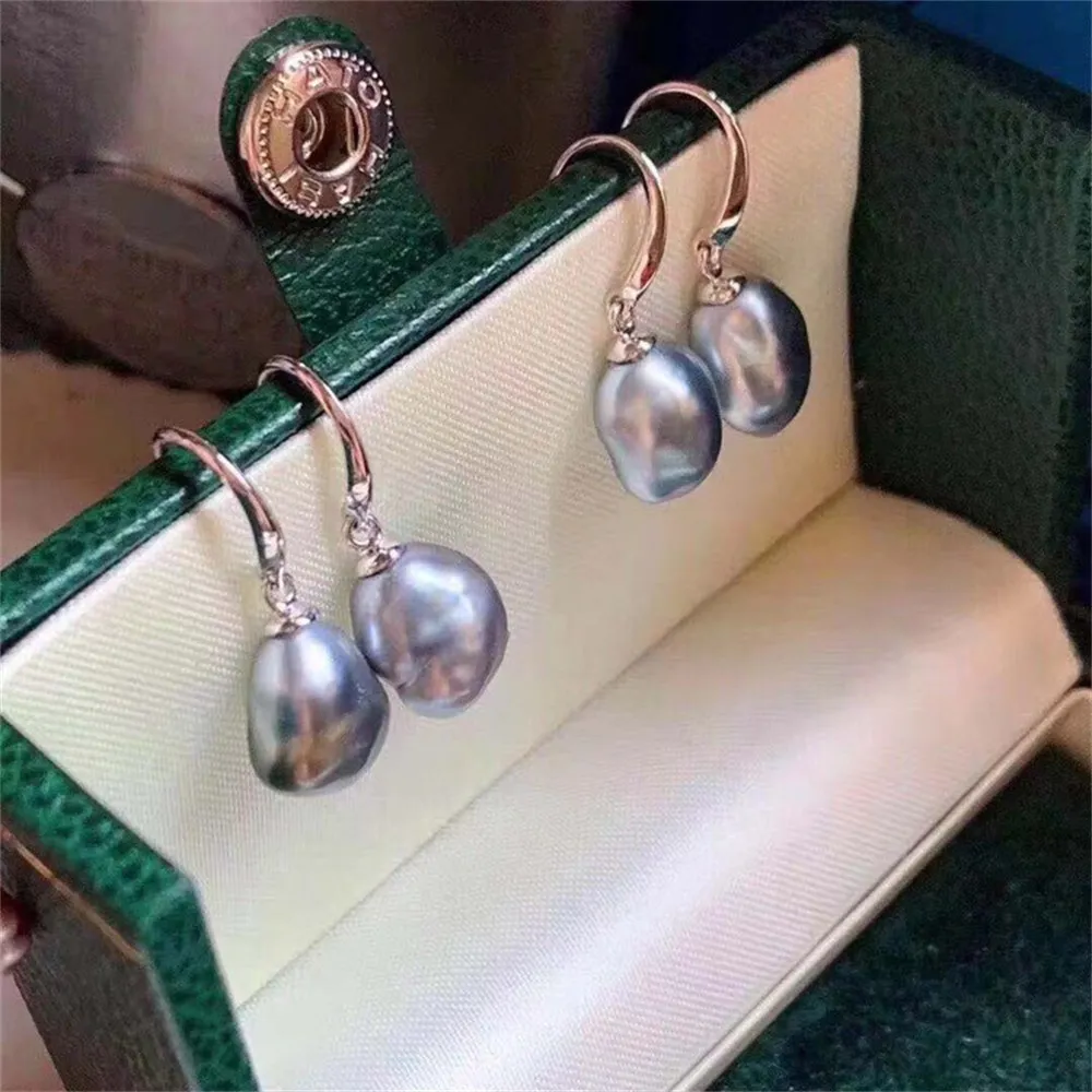 DIY Pearl Accessories S925 Sterling Silver Pearl Earrings Are Simple and Versatile Fit 8-10mm Round Beads E044