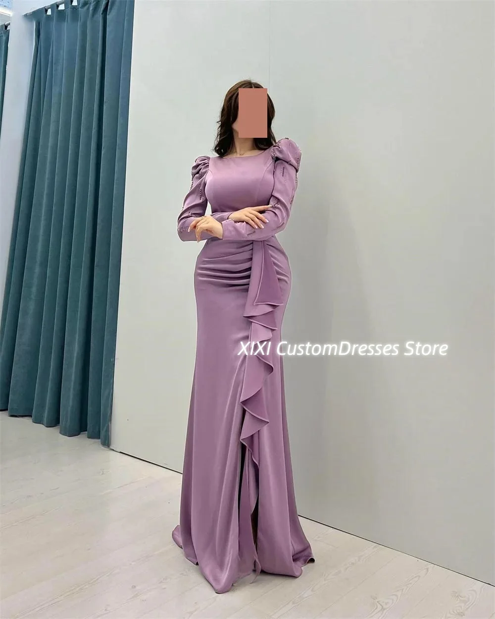 Customized Dresses For Special Events Scoop Neckline Dresses For Prom A-Line Elegant And Pretty Women'S Dresses Ruffle Vestidos