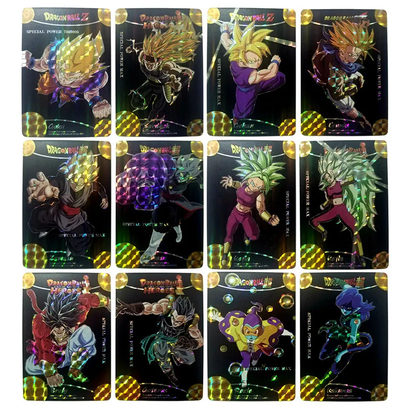 Anime Dragon Ball DIY ACG Android 18 Son Gohan Chichi Bejita Tabletop Battle Game Collectible Cards Toys for boys Birthday Gift