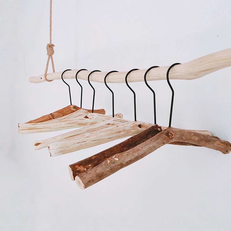 

Clothes Hanger Vintage Wooden Home Boys and Girls Suitable for Clothing Store Display Non-Slip Clothes Support Creative Advanced