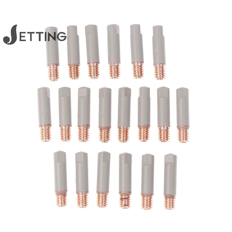 

2Pcs/Set 15AK Welding Contact Tips New Coating Protect 25mm M6 Gas Nozzle Tip 0.8mm-1mm MIG Welding Torche Welding Tool Parts