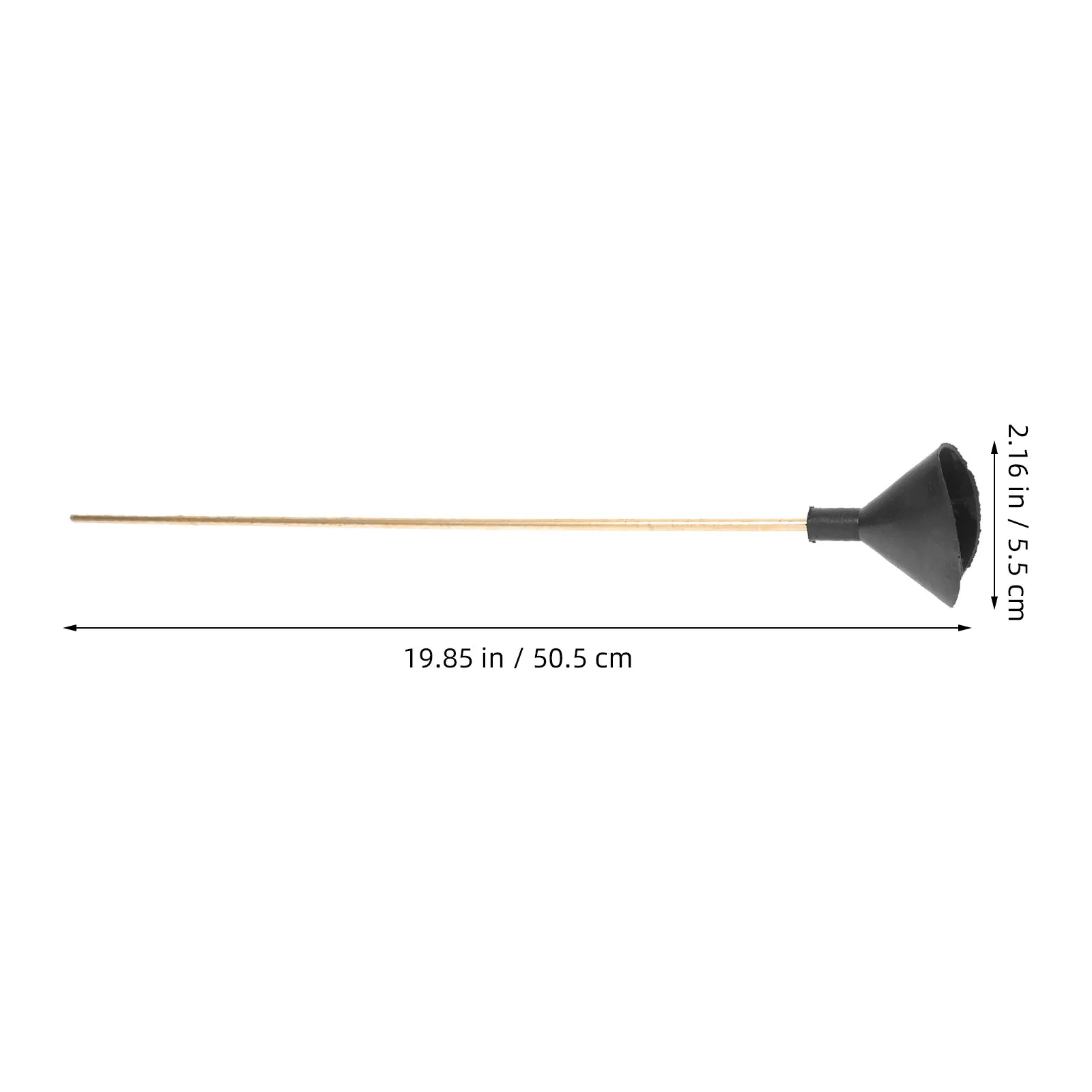 2Pcs Underground Water Leak Detection Device Copper Listening Stick 20Inch Acoustic Leak Plumbing Pipe Tool