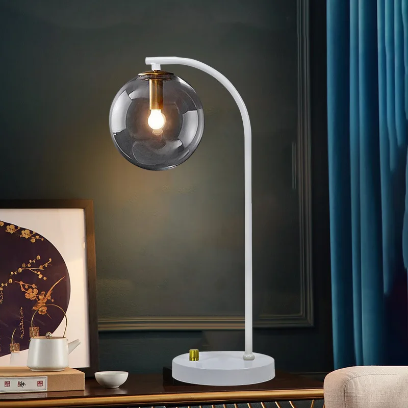 Nordic Style Bedroom Study Bedside Lamp Modern Simple Remote Control Intelligent Warm And Creative Reading Desk Lamp