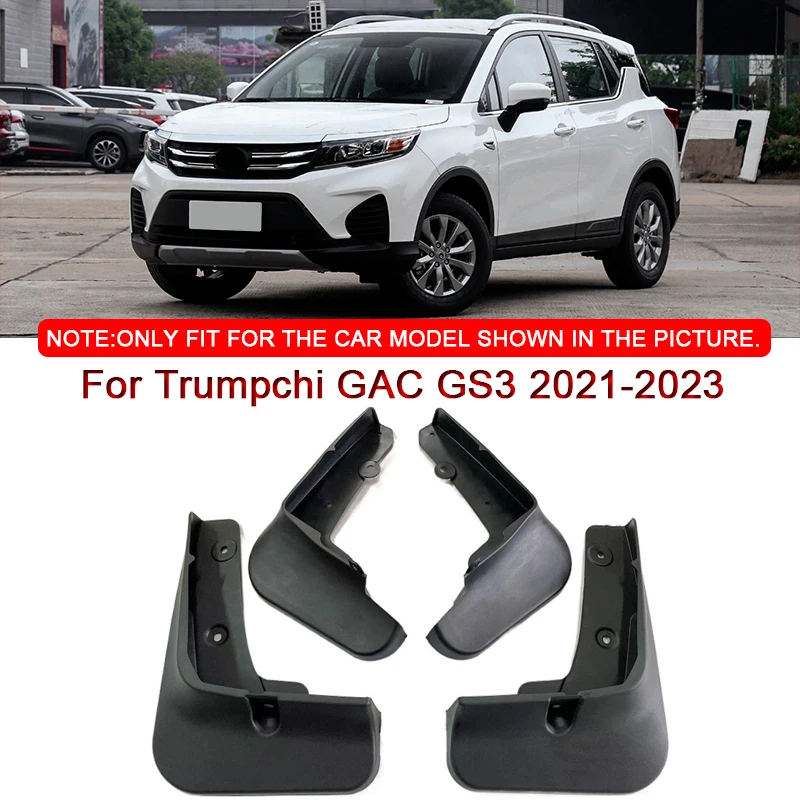 

ABS Car Mud Flaps Splash Guard Mudguards Car Styling For Trumpchi GAC GS3 2021-2023 MudFlaps Front Rear Fender Auto Accessories