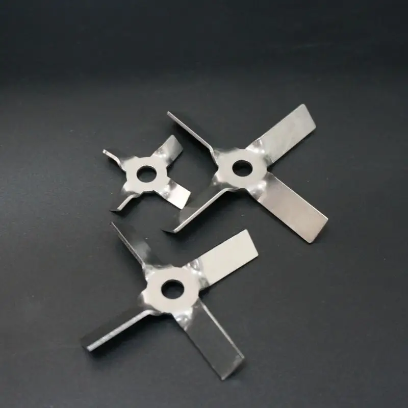 1pcs Laboratory Diameter 40-120mm Stainless Steel Cross-Type Stirring Blade Mixing Paddle & Length200-500mm Dispersion Rod