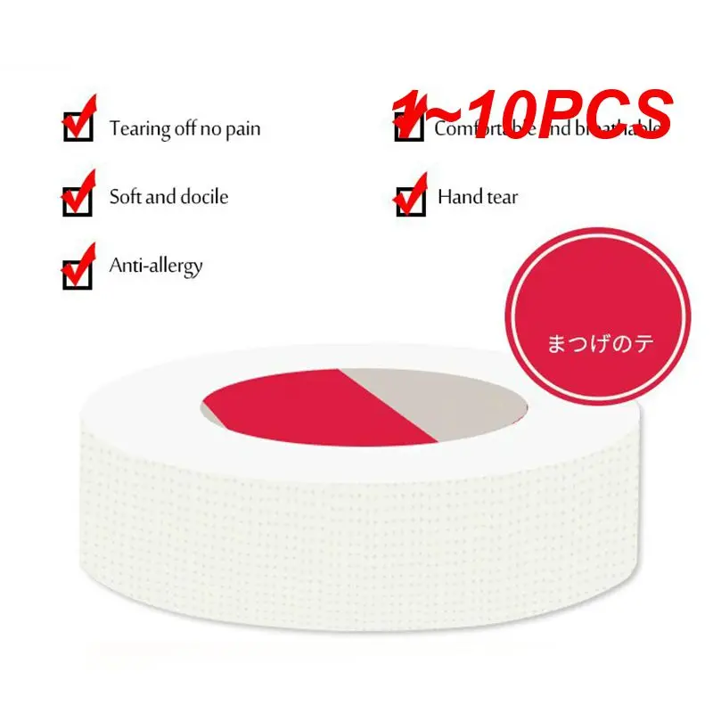 Coussinets d'isolation pour les cils greffés japonais, 1 rouleau sous les yeux, bandes de haute qualité, patchs isolants, 1 à 10 pièces