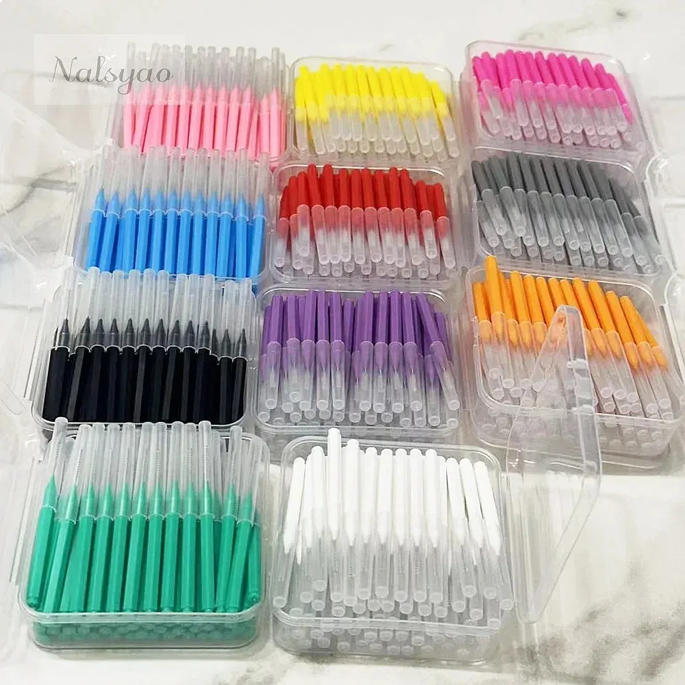 Oral Care 60Pcs Tooth Push-Pull Escova Removes Food Plaque Better Teeth Hygiene Cleaner