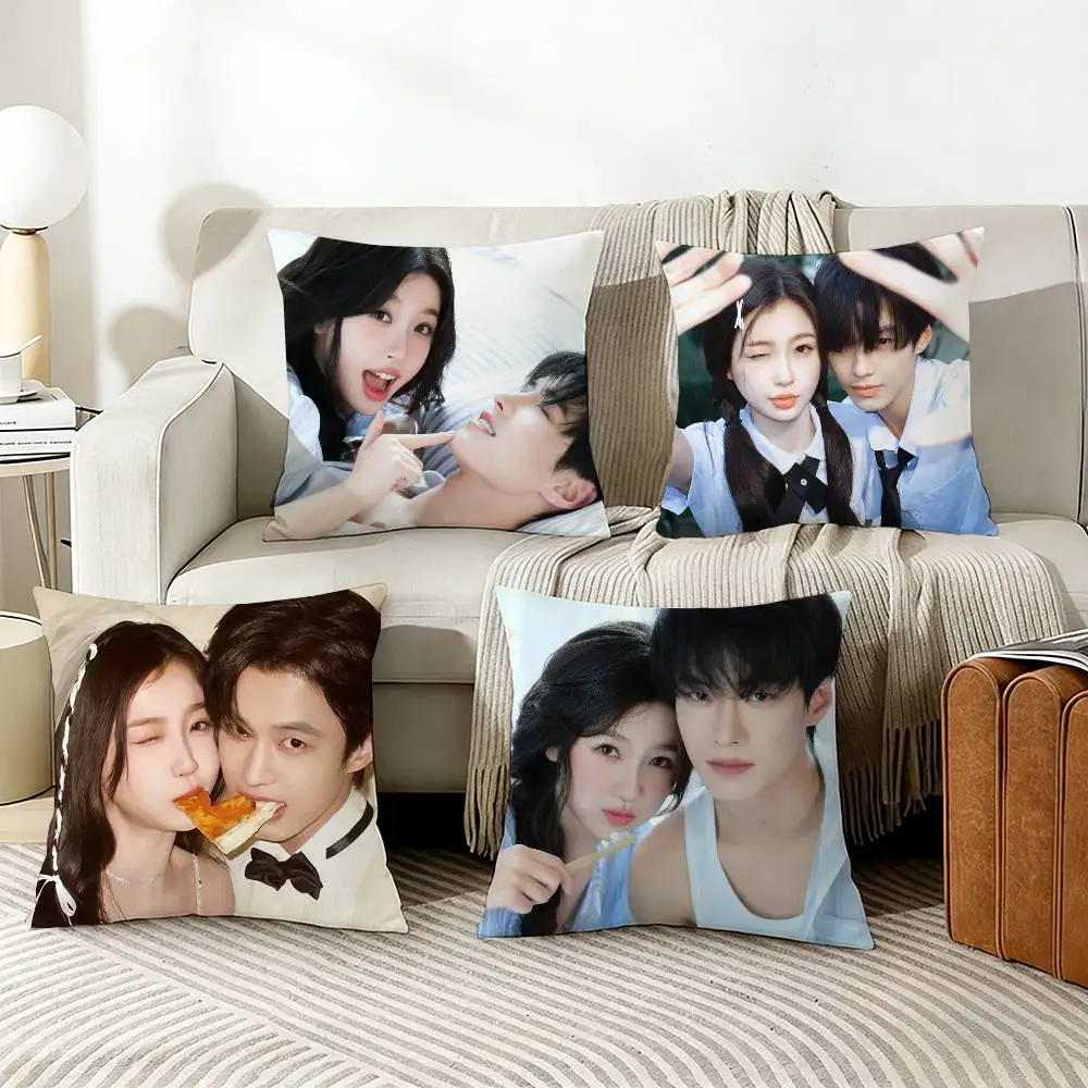 

Speed and Love Jin Zhao Jiang Mu Esther He Yu Pillow Case Living Room Sofa Cushion Cover Suitable For Home Room Decoration
