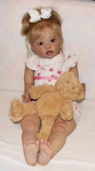 

DLS Индивидуальные ограниченные поставки 28 дюймов Reborn Baby Tippi с ручными укорененными волосами DIY часть окрашенный комплект с тканевым корпусом подарок на день рождения