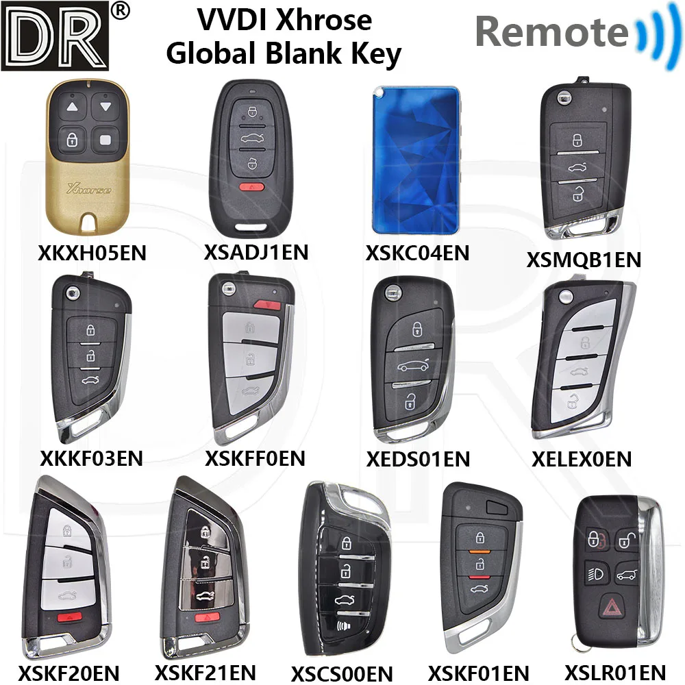 Great Global Version VVDI Xhorse XE XS XK Series Car Remote Universal Blank Key Support VVDI MINI Key Tool /Key Tool Max/Plus