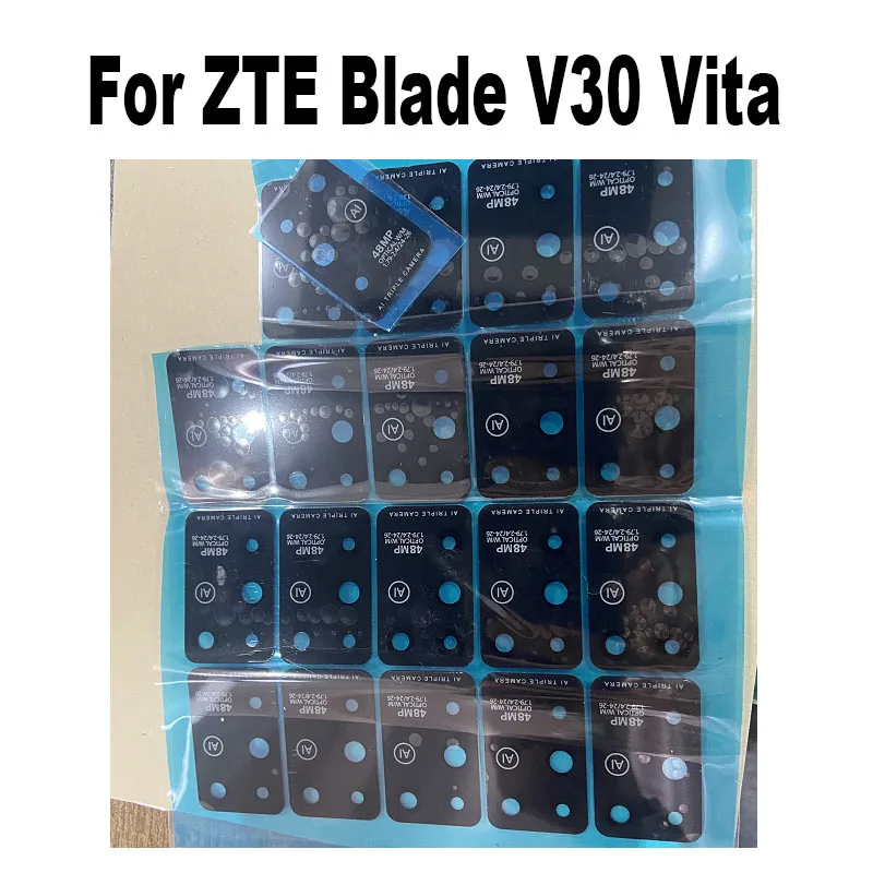 2PCS Back Camera Glass For ZTE Blade V30 Vita Rear Camera Glass Lens With Adhesive Sticker 8030