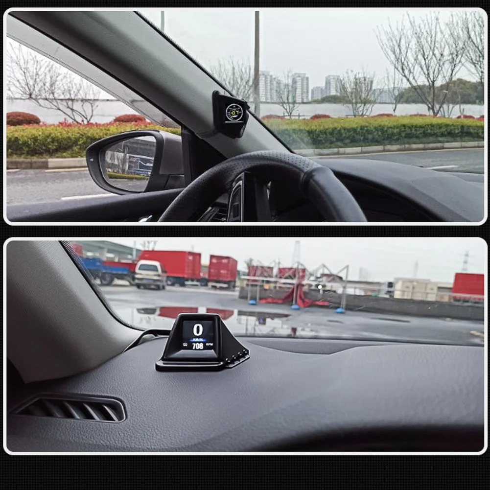 For Car On-board Computer OBD2 GPS HUD For Driving For Daily Commute Material Plastic Metal Flexible Installation