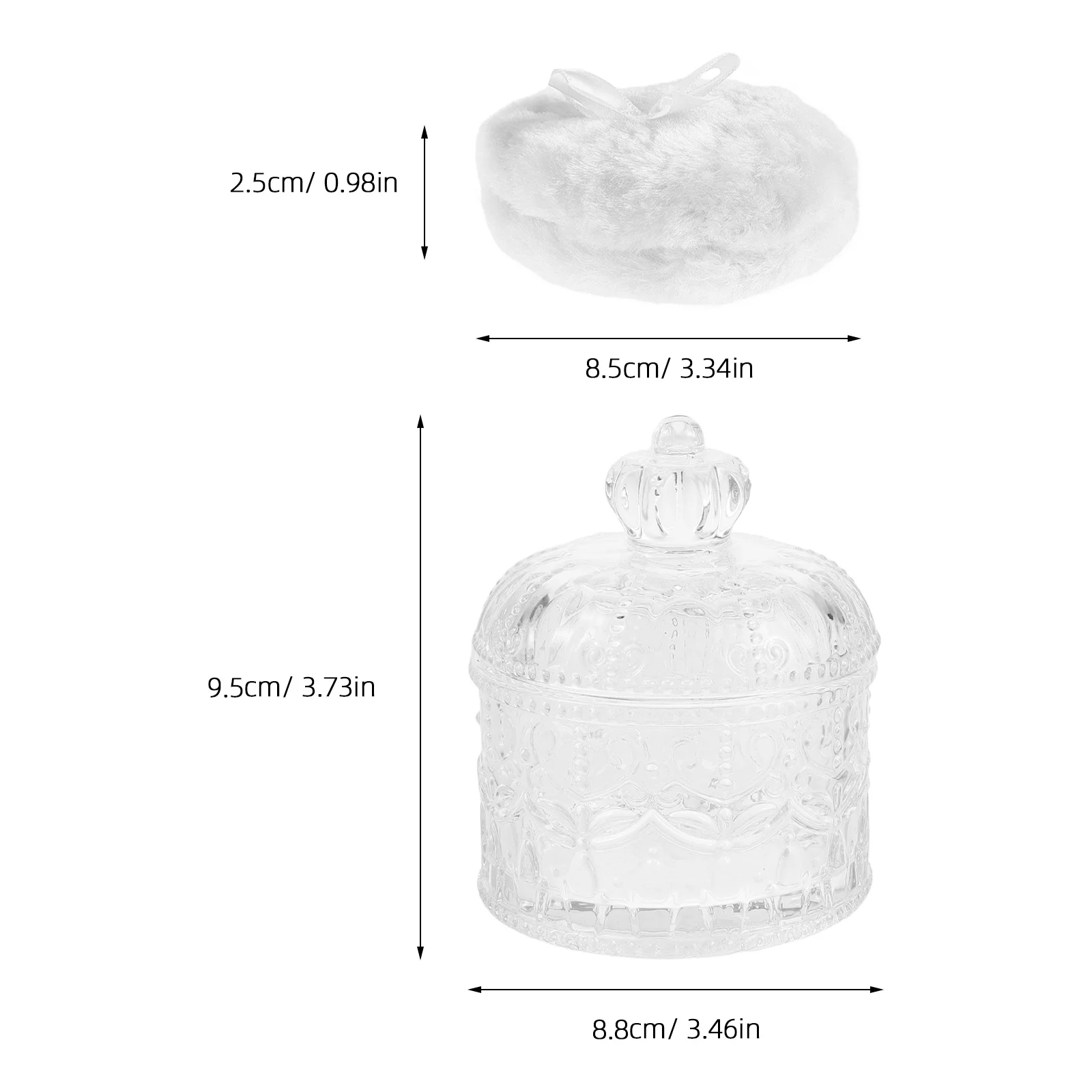 1 Set weicher Puderquaste, 8,9 cm, großer wiederverwendbarer Gesichts-Make-up-Applikator für Gesicht und Körper, lose gepresstes Puder, waschbares Beauty Puff-Pad