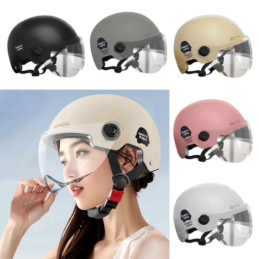 Sunscreen Electric Bicycle Helmet Breathable Fall Prevention Cycling Helmet Lightweight Motorcycle Headgear