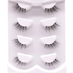 Half Eye Lash 3D Mink Lashes Faux Wispy Natural Crisscross False Eyelashes Halves Fake Eyelash Extension Makeup Tools maquiagem