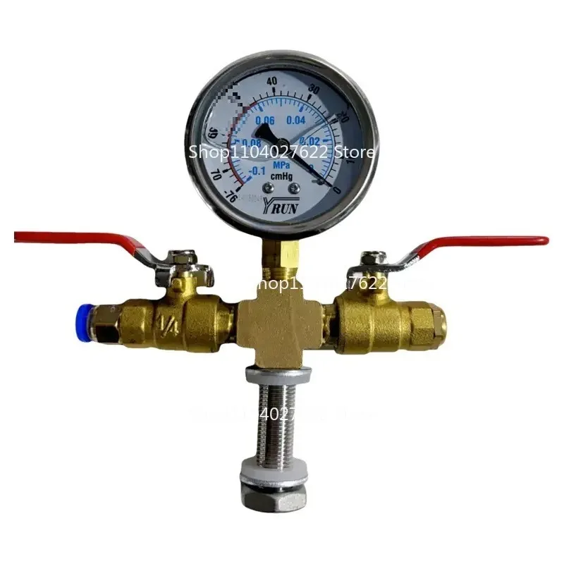 for Vacuum Defoaming Bucket Vacuum Gauge Negative Pressure Gauge AB Pump Tank Vacuum Gauge