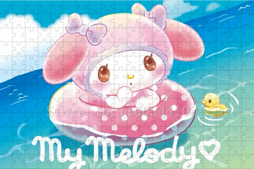 Sanrio Kawaii головоломка Hello Kitty My Melody Cinnamoroll аниме мультфильм пазл модные детские игрушки ручной работы хобби