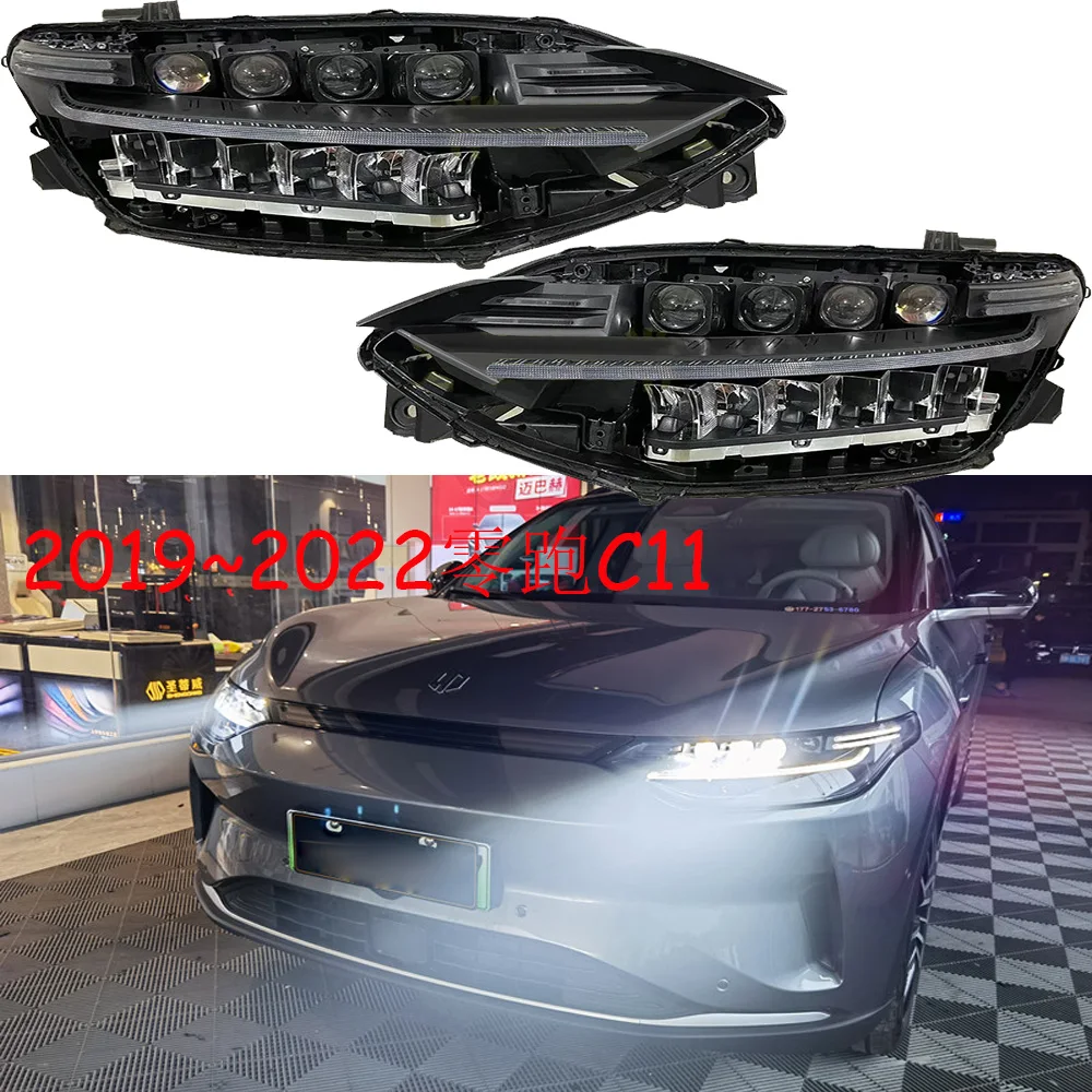 

car bumper headlamp Leap C11 headlight ALL IN LED 2019~2022y car accessories head lamp Leap C11 fog lamp