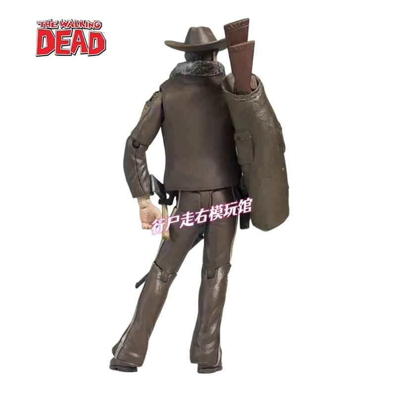 In Stock 4.5 Inch Action Figure Officer Rick Grimes The Walking Dead Anime Star Toy Doll Collection Gift