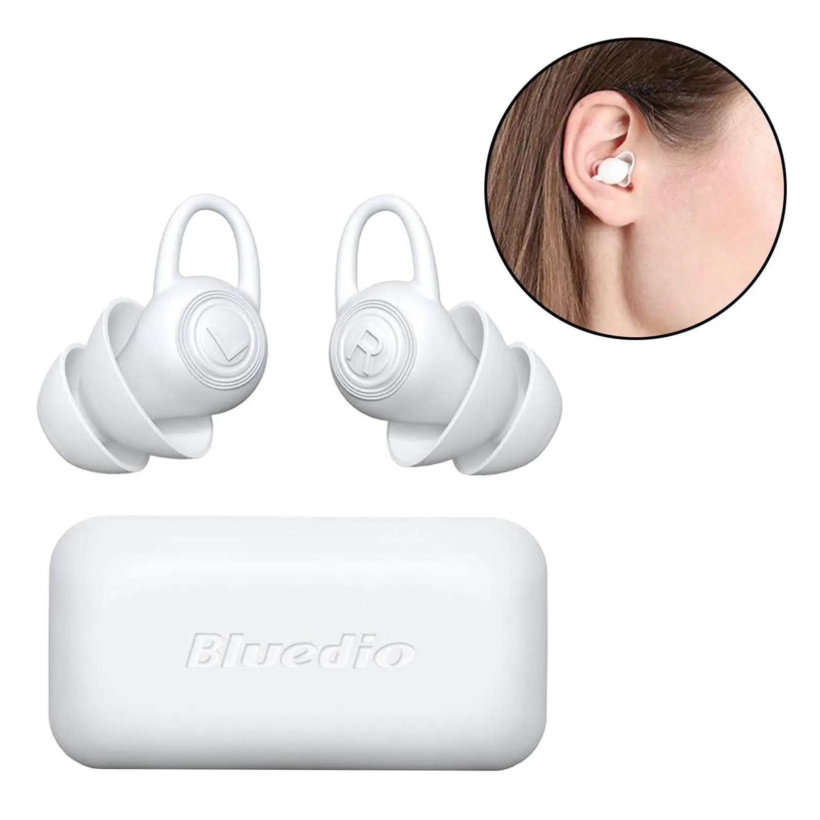 Ear for Sleeping, Ear Reusable Silicone Noise Canceling, 1 Pair Soft Waterproof Ear for , Snoring, Construction, Swimming