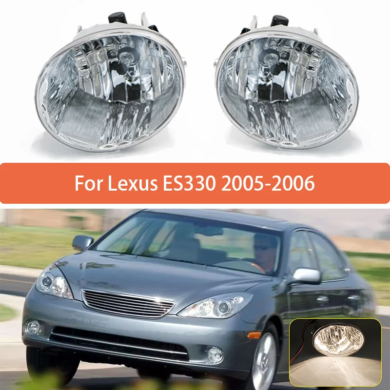 Pair For Lexus ES330 2005 2006 Front Bumper Foglight Fog Light Assembly Headlight Halogen 8121142020 8121142050 8121042050