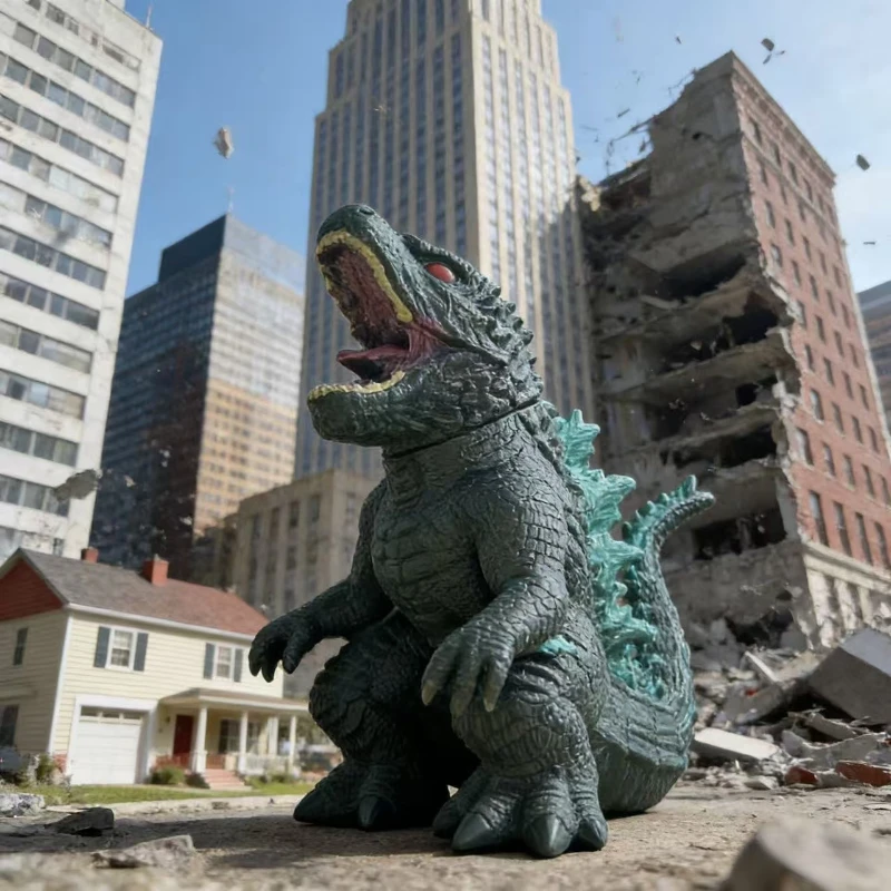 2026New Godzilla Serie Action Figure Godzilla Cub Radiating Godzilla  Monsters PVC Model Toy for Kids Birthday Gift - view 4