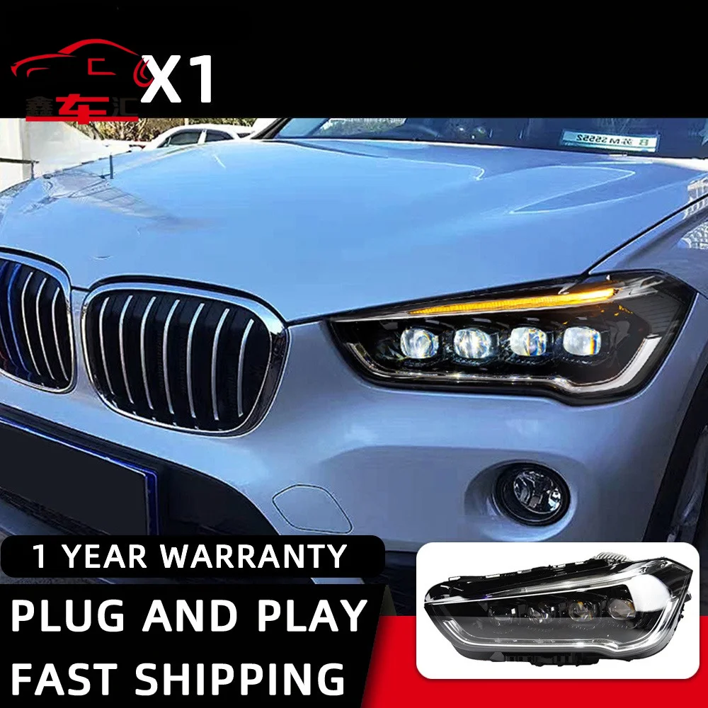 

XCH Car Styling Headlights for BMW X1 LED Headlight 2016-2019 Head Lamp Daytime DRL Signal Projector Lens Automotive Accessories