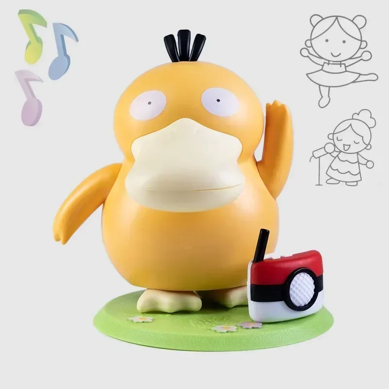 

Psyduck Music Dance Swing Duck Anime Pokemon Cute Model Doll Action Figure Toy for Boys Girls Birthday Gifts