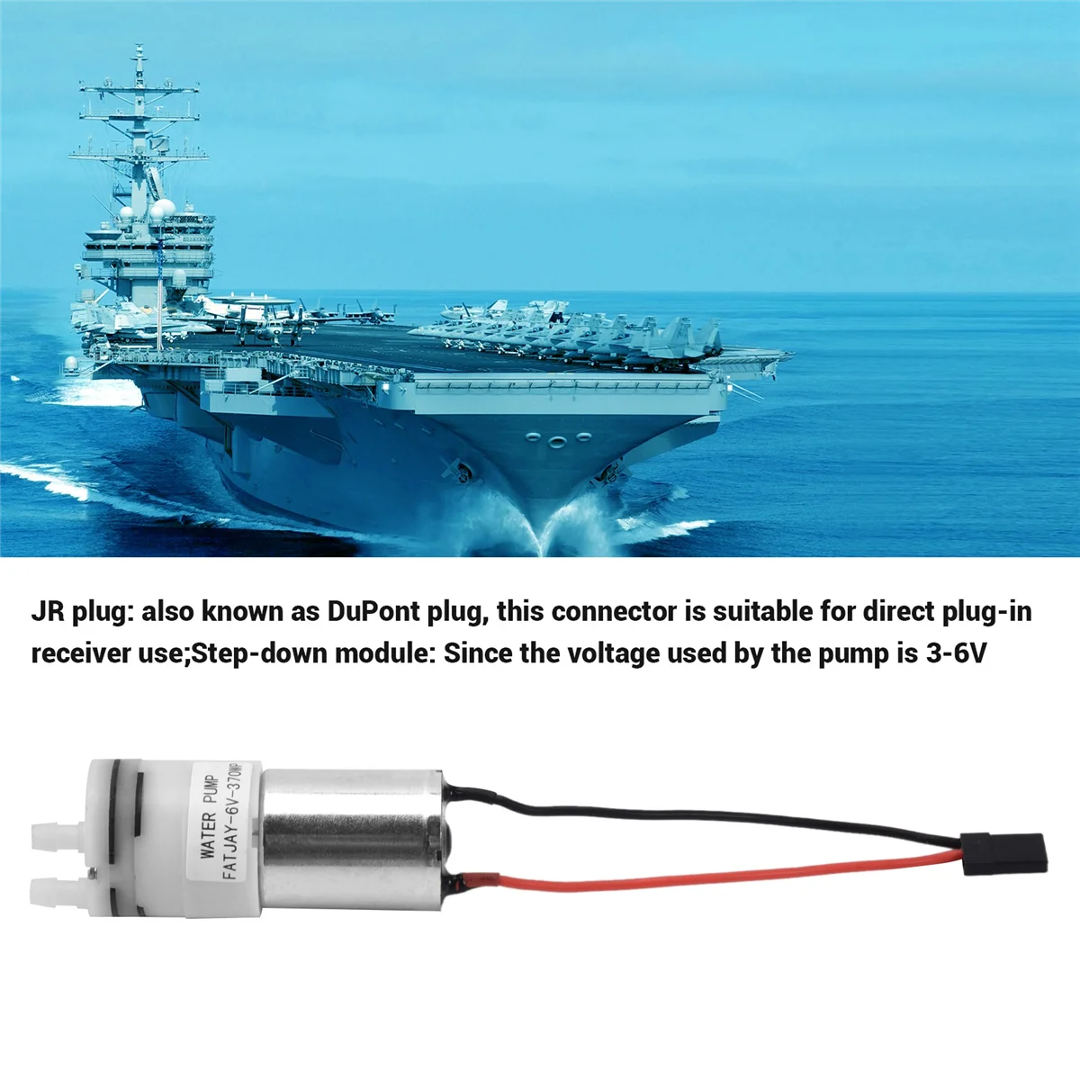 AM-metaal waterkoeling RC boot 370 waterpomp waterdicht voor RC auto vrachtwagen speedboten modellen