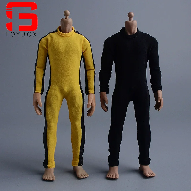 1/12 Schaal Strakke Jumpsuit Kung Fu Kostuum Kleding Model fit 6-inch Mannelijke Soldaat Action Figure Body Poppen
