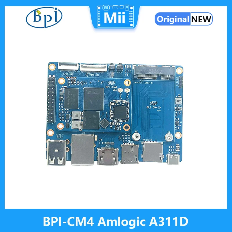 Imagem -05 - com Amlogic A311d Quad Core Arm Cortex-a73 e Dual Core Arm Cortex-a53 4g Ram e 16 gb Emmc Flash Bananpi-bpi-cm4