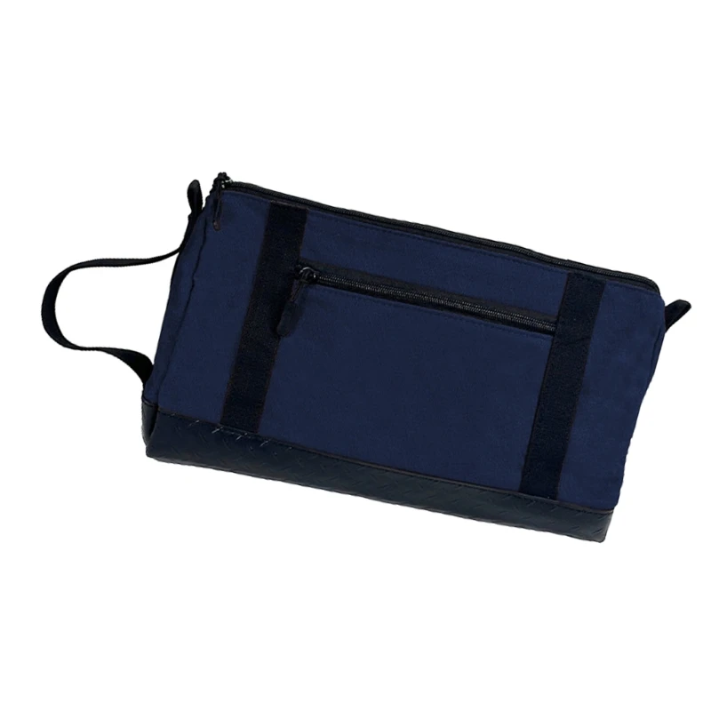 추가 대형 불침투성 작업 가방 플래너 장비 아트 기어 야외 퀘스트용 광택 처리된 직물 PVC 라이닝