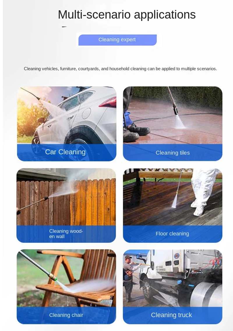 220V Fully Automatic Household Car Wash Machine Convenient Cleaning Machine High-pressure High-power Car wash Water Pump