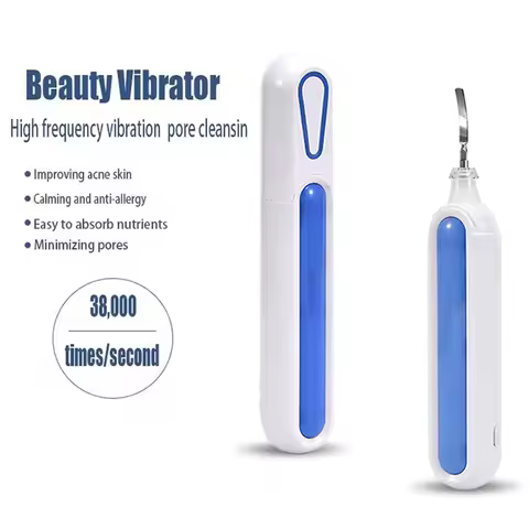Ultrasonic Cleaner Beauty Vibrator Face Pore Deep Cleansing High Frequency Black Dot Remover Skin Purifier Facial Peeling Sonic