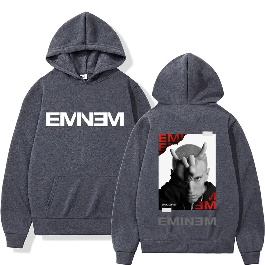 Sudaderas con capucha del rapero Eminem, Sudadera con capucha gráfica de la gira mundial para hombres y mujeres, Sudadera con capucha Punk de Hip Hop, sudadera Vintage, ropa de calle