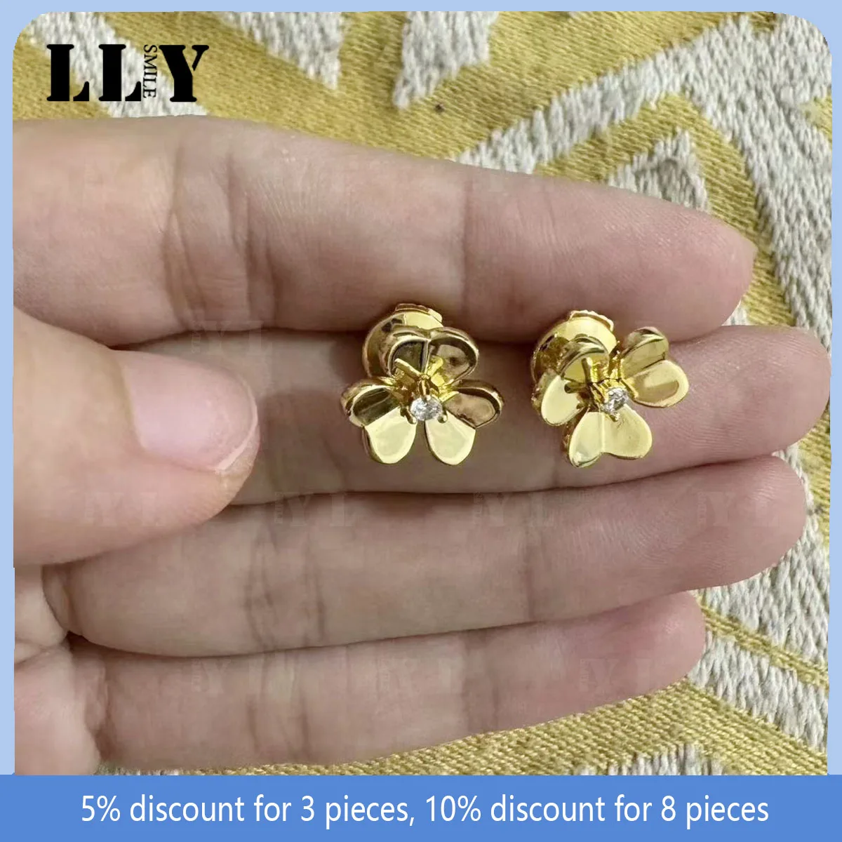 

Fashion Geometry Lucky Clover Elegance Luxury Women's Ring