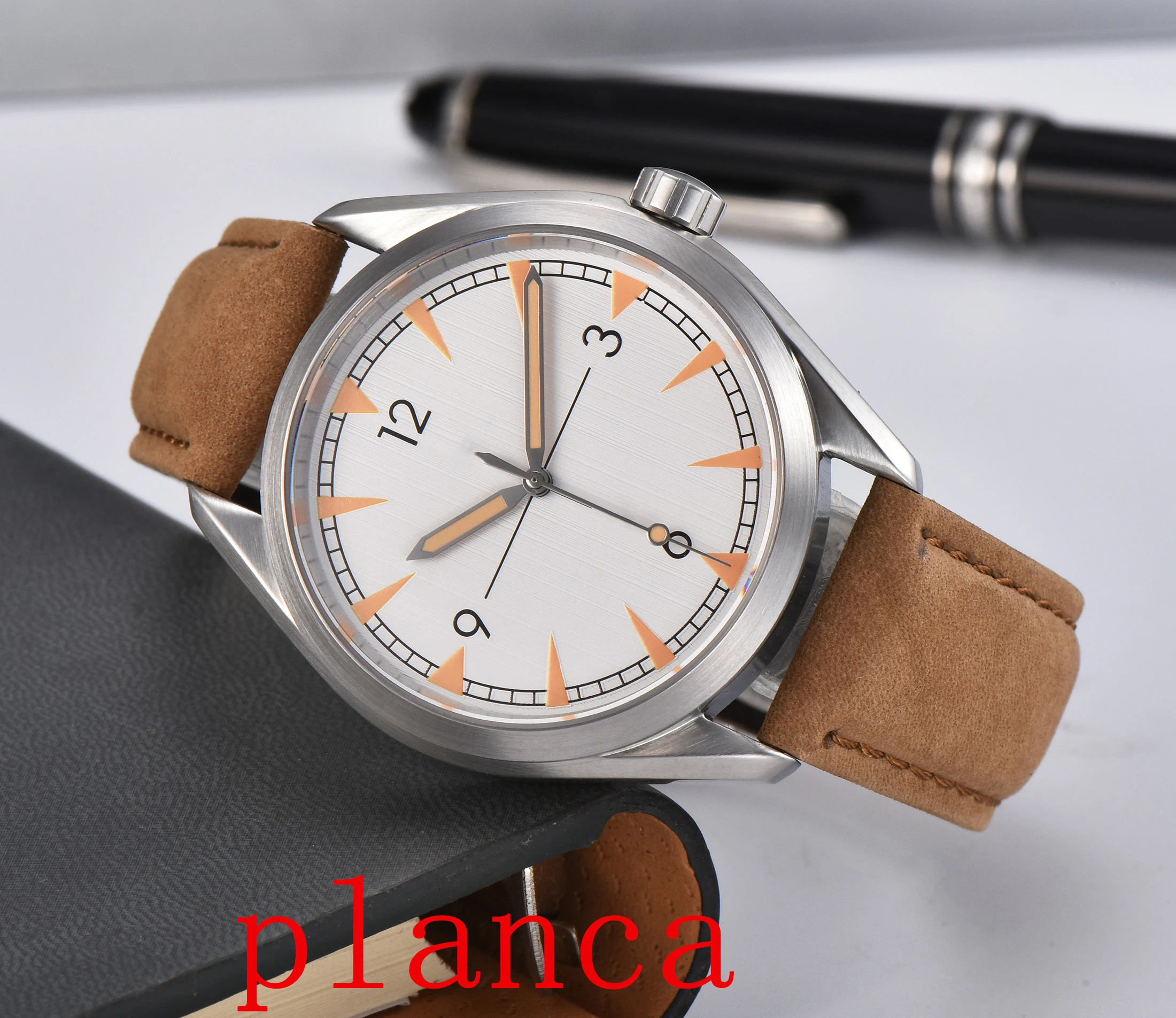 Автоматические механические часы с логотипом 41 мм NH35 Miyota Автоматические спортивные часы с сапфировым стеклом