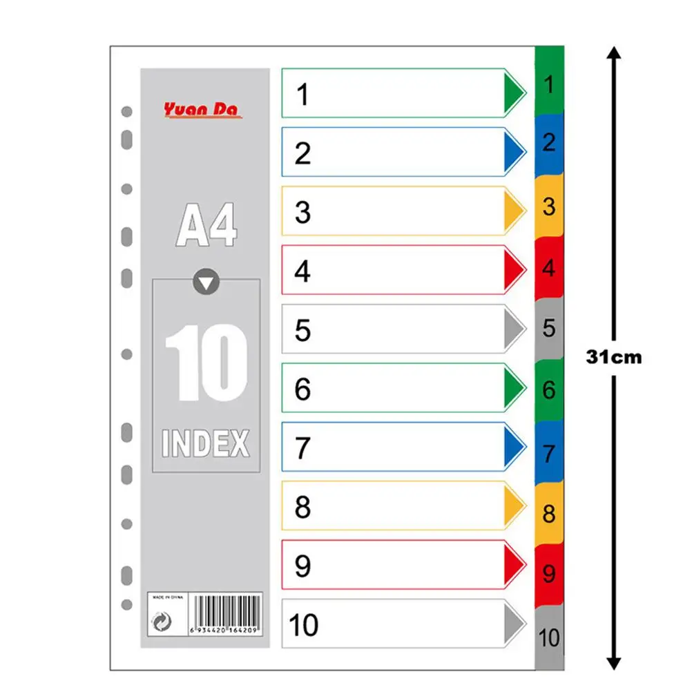 

40pcs Colorful Classification Page Card Paper Binder Dividers Multi Colors Insertable Tab Indexes Plastic Notebook