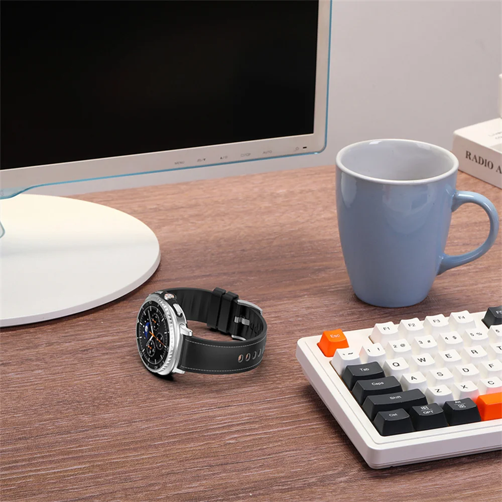 삼성 워치8 교체 액세서리용 에코 실리콘 가죽 느낌 시계줄