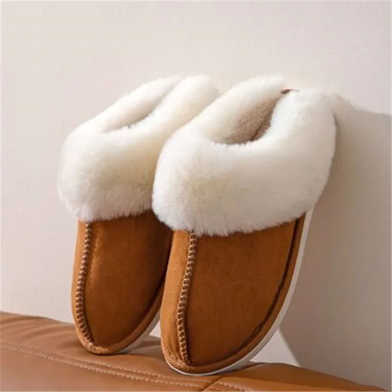 2023 New Women Indoor Slippers Warm Plush Home Slipper Anti Slip Autumn Winter Shoes House Floor Soft Slient Slides