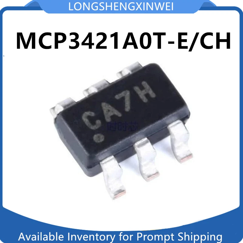 1PCS MCP3421A0T-E/CH MCP3421 SOT-23-6 ADC Screen/Code: CA** New Original