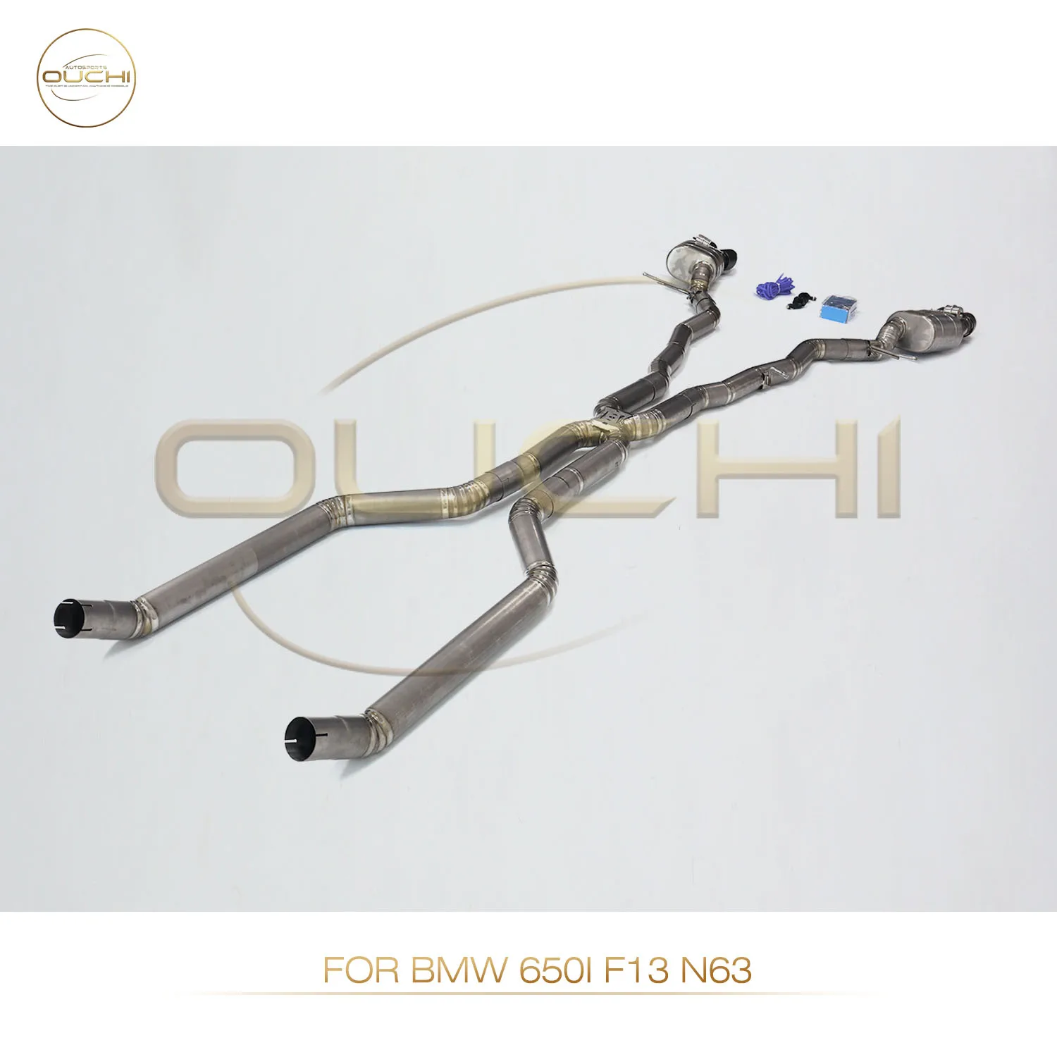 

Выхлоп OUCHI TC4 Catback для BMW 650i F13 N63 4.4L, производительность выхлопа с вакуумным клапаном, 3 дюйма, конструкция прямой трубы