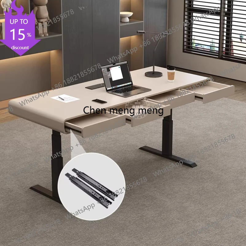G153 Italian style light luxury minimalism Room desks Computer desk Motion desk standing tables Height adjustment table office t