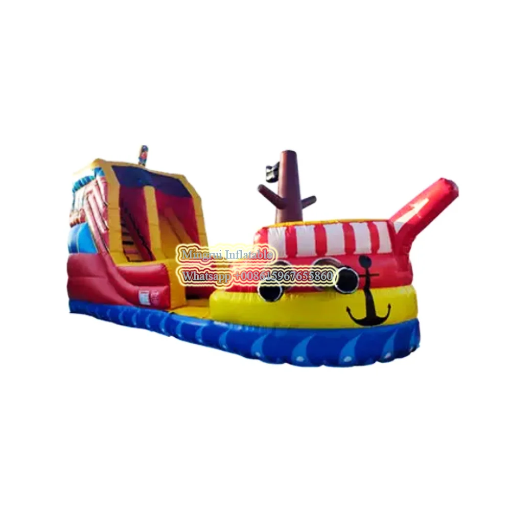 Huge 50x15ft Inflatable Water Slide with Pool for Water Sport