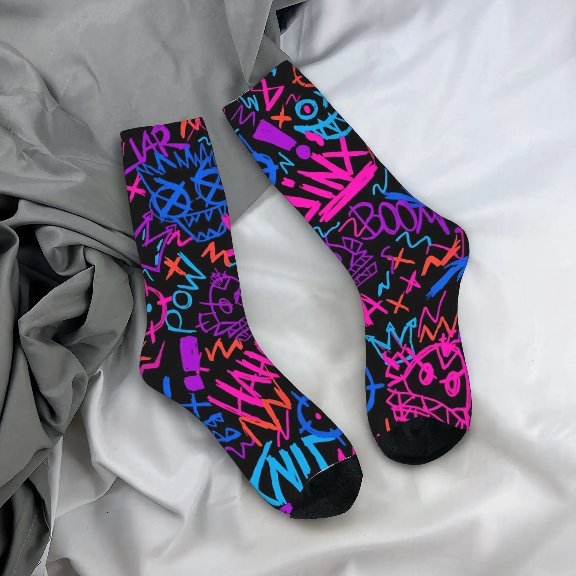 Jinx Monkey  Arcane (4) Socks  Retro Stockings Autumn Anti Sweat Unisex Men Socks High Quality Design Climbing Socks